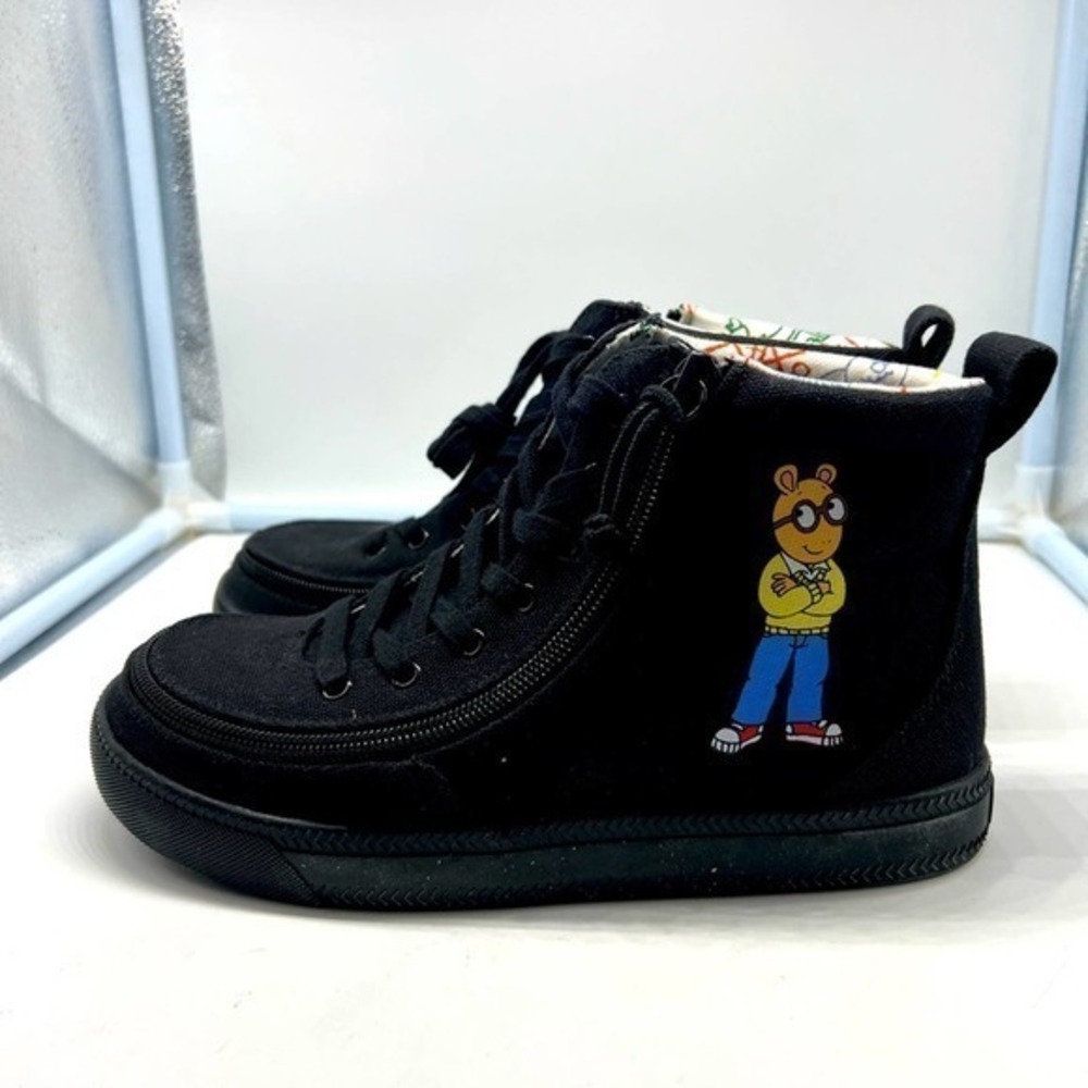 Billy Footwear x Arthur High Tops - Unisex Kids Size 3 - Zipper Lace (NWOB)